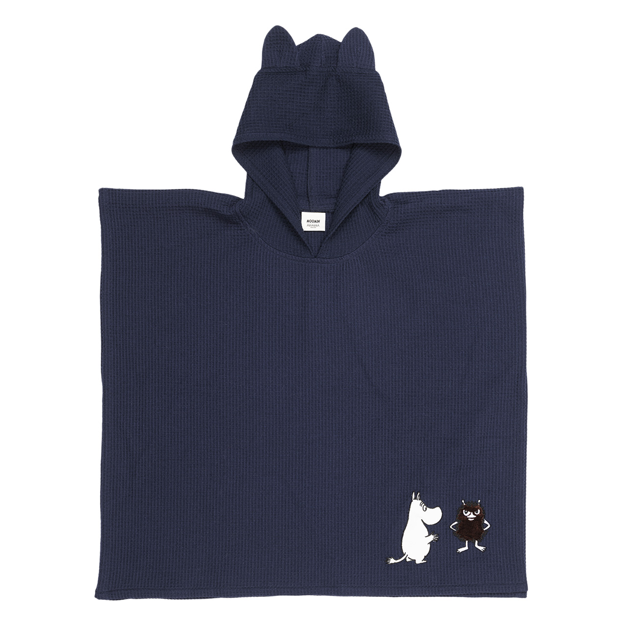 1077450_Moomin kid's poncho navy blue GOTS_1.jpg